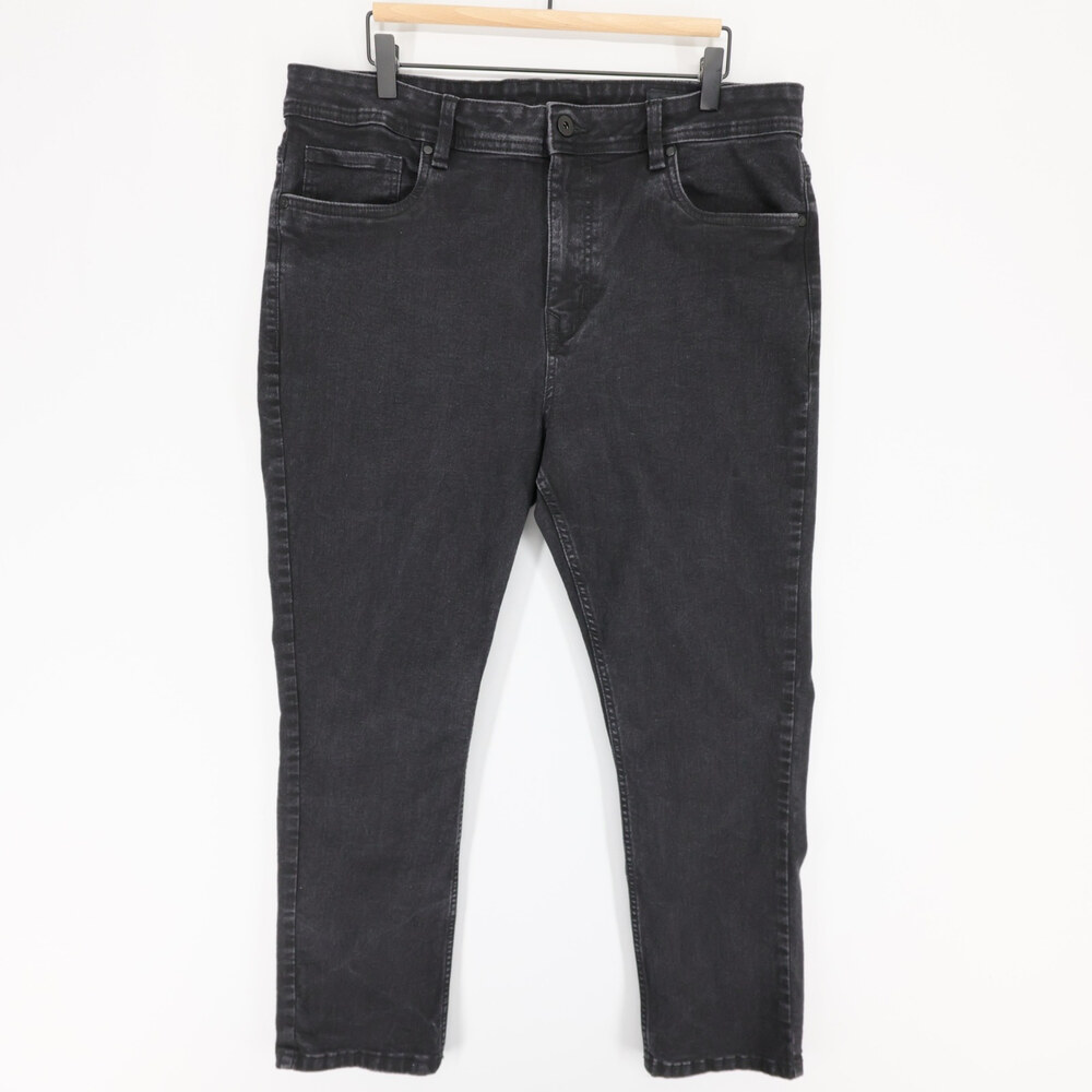 The Perfect Jean Jeans Mens 38x28 Black Slim Thick Stretch Denim 5 Pocket